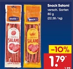 Netto Marken-Discount Bestwig - Snack Salami Angebot im Prospekt Snack Salami bei Netto Marken-Discount im Bestwig Prospekt für 1,79 €