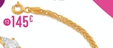 Promo bracelet maille palmier, 18 cm, or jaune 1,93 g à 145,00 € dans le catalogue E.Leclerc à Denouval