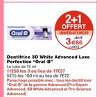 Dentifrice 3D White Advanced Luxe Perfection - Oral-B à 3,86 € dans le catalogue Monoprix
