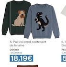 Pull col rond contenant de la laine en promo chez Monoprix Créteil à 18,19 €