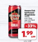 Spirituosen Mixgetränke im Angebot bei Markant Nordwest in Emden Spirituosen Mixgetränke Angebote von Havana Club bei Markant Nordwest Emden für 1,99 €