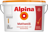 Wand- und Deckenfarbe Mattweiß Angebote von Alpina bei Kaufland Münster für 17,99 €