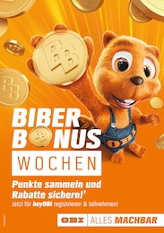 OBI Prospekt für Worms: BIBER BONUS WOCHEN, 4 Seiten, 06.05.2022 - 03.07.2022