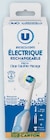 Brosse à dents électrique rechargeable - U - Super U à La Roche-sur-Yon Brosse à dents électrique rechargeable - U en promo chez Super U La Roche-sur-Yon à 15,19 €