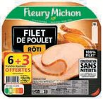 Filet de poulet rôti conservation sans nitrite - FLEURY MICHON dans le catalogue Hyper U