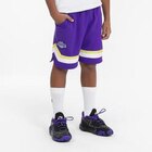 Aktuelles Kinder Basketball Shorts NBA Los AngeleLs Lakers - SH 900 violett Angebot bei DECATHLON in Düsseldorf ab 19,99 €