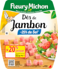 DÉS DE JAMBON FLEURY MICHON - FLEURY MICHON en promo à 1,85 € chez Auchan Hypermarché DÉS DE JAMBON FLEURY MICHON - FLEURY MICHON dans le catalogue Auchan Hypermarché