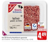 EDEKA Kronau - Hackfleisch gemischt Angebot im Prospekt Hackfleisch gemischt bei EDEKA im Kronau Prospekt für 4,49 €