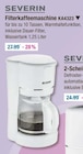 Filterkaffeemaschine KA4323 von Severin im aktuellen V-Markt Prospekt für 20,15 €