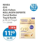 Q10 Anti-Falten KOLLAGEN EXPERTE Facial Butter Tag & Nacht von NIVEA im aktuellen V-Markt Prospekt für 11,99 €