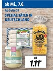Spezialitäten in Deutschland Angebot im Lidl Prospekt für 1,11 €