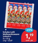 Schoko-Lolli Weihnachtsmann Vollmilch im aktuellen budni Prospekt