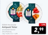 Antipasti Teller im Angebot bei Konsum in Dresden Antipasti Teller Angebote von EDEKA Herzstücke bei Konsum Dresden für 2,99 €