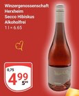 Secco Hibiskus Alkoholfrei Angebote von Winzergenossenschaft Herxheim bei GLOBUS Ludwigshafen für 4,99 €