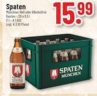 Münchner Hell oder Alkoholfrei im Angebot bei Trinkgut in Wesel Münchner Hell oder Alkoholfrei Angebote von Spaten bei Trinkgut Wesel für 15,99 €