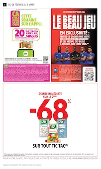 Catalogue Intermarché Express de la semaine "-60% DE REMISE IMMÉDIATE SUR LE 2ÈME" avec 16 pages, valide du 24/02/2026 au 08/03/2026 pour Marseille et alentours Prospectus Intermarché Express de la semaine "-60% DE REMISE IMMÉDIATE SUR LE 2ÈME" avec 16 pages, valide du 24/02/2026 au 08/03/2026 pour Marseille et alentours