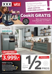 Aktueller XXXLutz Möbelhäuser Prospekt mit Küchenmöbel, "Cookit GRATIS", Seite 1