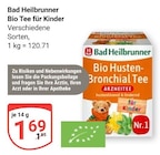 Bio Tee für Kinder Angebote von Bad Heilbrunner bei GLOBUS Nettetal für 1,69 €