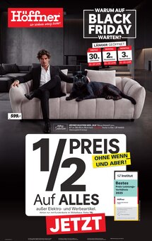 Sitzmöbel im Höffner Prospekt "WARUM AUF BLACK FRIDAY WARTEN?" mit 4 Seiten (Rostock)