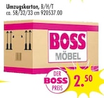Umzugskarton im Angebot bei SB Möbel Boss in Hennef Umzugskarton Angebote bei SB Möbel Boss Hennef für 2,50 €