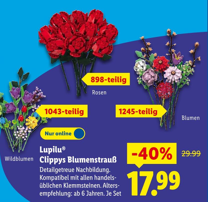 Clippys Blumenstrauß Wildblumen