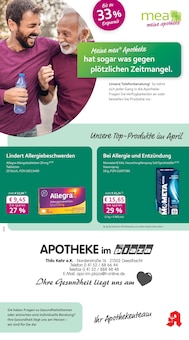 mea - meine apotheke Prospekt Unsere April-Angebote mit 4 Seiten