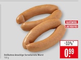 Delikatess knackige Servela/rote Wurst im Angebot bei Marktkauf in Nürtingen Delikatess knackige Servela/rote Wurst Angebote bei Marktkauf Nürtingen für 0,99 €