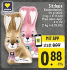 Sitzhase Edelvollmilch Angebote von EDEKA bei E center Moers für 0,88 €