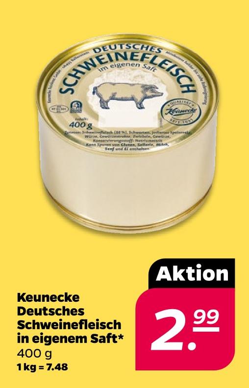 Deutsches Schweinefleisch in eigenem Saft