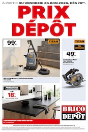 Catalogue Brico Dépôt "PRIX DÉPÔT" à Toulon et alentours, 1 page, 26/06/2026 - 01/07/2026