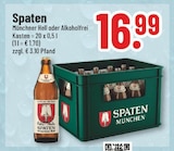Münchner Hell im Angebot bei Trinkgut in Detmold Münchner Hell Angebote von Spaten bei Trinkgut Detmold für 16,99 €