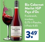 Aktuelles Cabernet Merlot IGP oder Pays d’Oc Angebot bei ALDI SÜD in Köln ab 3,49 €