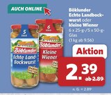 Aktuelle Wiener Würstchen Angebote bei combi in Hannover Aktuelles Echte Landbockwurst Angebot bei combi in Hannover ab 2,39 €