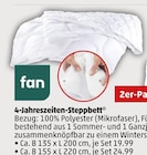 Penny - 4-Jahreszeiten-Steppbett Angebot im Prospekt 4-Jahreszeiten-Steppbett bei Penny im Prospekt "" für 19,99 €