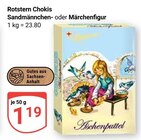 Sandmännchen- oder Märchenfigur im Angebot bei GLOBUS in Gera Sandmännchen- oder Märchenfigur Angebote von Rotstern Chokis bei GLOBUS Gera für 1,19 €