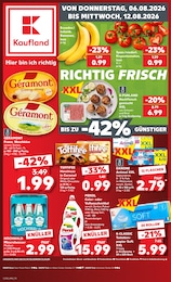 Kaufland Prospekt "Hier bin ich richtig", 56 Seiten, 06.08.2026 - 06.08.2026 Aktueller Kaufland Prospekt, "Hier bin ich richtig", mit Angeboten der Woche, gültig von 06.08.2026 bis 06.08.2026