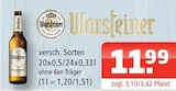 Aktuelle Warsteiner Angebote bei Getränke Oase in Lippstadt Aktuelles Pilsener Angebot bei Getränke Oase in Lippstadt ab 11,99 €