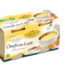 Promo Œufs au lait maison x 2 - 240 g à 2,25 € dans le catalogue NaturéO à Louveciennes