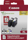 Pack de 2 cartouches d'encre PG-585XL/CL-586XL - Canon en promo chez Bureau Vallée Montreuil à 52,90 €