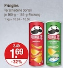 Original im V-Markt Prospekt Original von Pringles im aktuellen V-Markt Prospekt für 1,69 €