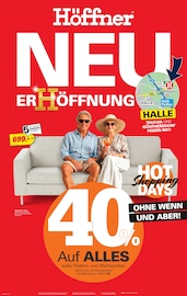 Aktueller Höffner Möbel & Einrichtung Prospekt in Halle und Umgebung, "NeuerHöffnung" mit 4 Seiten, 22.04.2026 - 05.05.2026