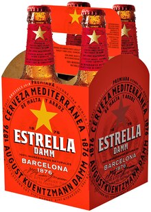 Estrella Damm bei REWE in Rheine Estrella Damm im Angebot bei REWE Rheine für 3,49 €