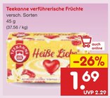 verführerische Früchte Angebote von Teekanne bei Netto Marken-Discount Wuppertal für 1,69 €