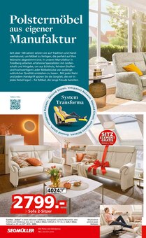 Sofa im Segmüller Prospekt "Segmüller Wohnen Spezial" mit 18 Seiten (Ludwigshafen (Rhein))