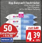 Babysanft Feuchttücher Ultra Sensitiv bei E center im Korschenbroich Prospekt für 4,39 €