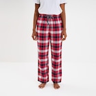 Pantalon de pyjama en coton ajusable rouge femme - La Halle à Sarlat-la-Canéda Pantalon de pyjama en coton ajusable rouge femme en promo chez La Halle Sarlat-la-Canéda à 17,99 €