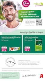 mea - meine apotheke Apotheken Prospekt der aktuellen Woche mit 4 Seiten, gültig von 01.08.2026 bis 31.08.2026, in Zingst und Umgebung Aktueller mea - meine apotheke Apotheken Prospekt in Zingst und Umgebung, "Unsere August-Angebote" mit 4 Seiten, 01.08.2026 - 31.08.2026