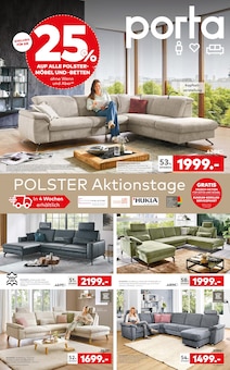 Couch im aktuellen porta Möbel Prospekt (Bonn) Couch im porta Möbel Prospekt "Polster Aktionstage" mit 4 Seiten (Bonn)