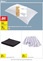 Offre Oreiller dans le catalogue Carrefour du moment à la page 91