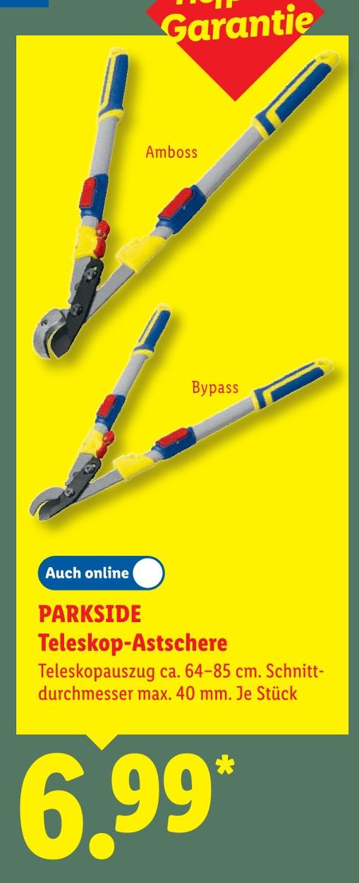 Teleskop-Astschere Bypass